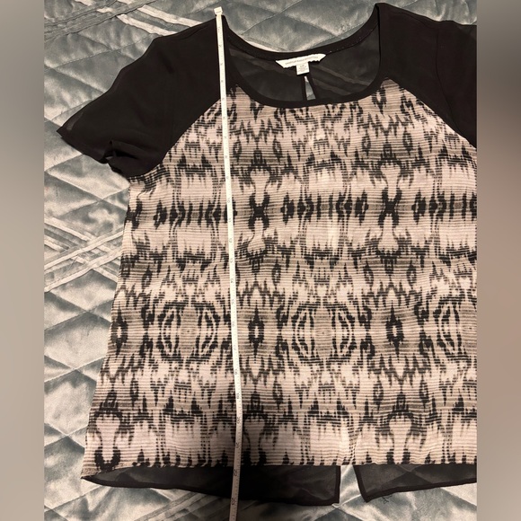 American Eagle Outfitters Sheer Tee with Peekaboo Back, Size Small - Picture 2 of 7